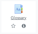 glossary activity